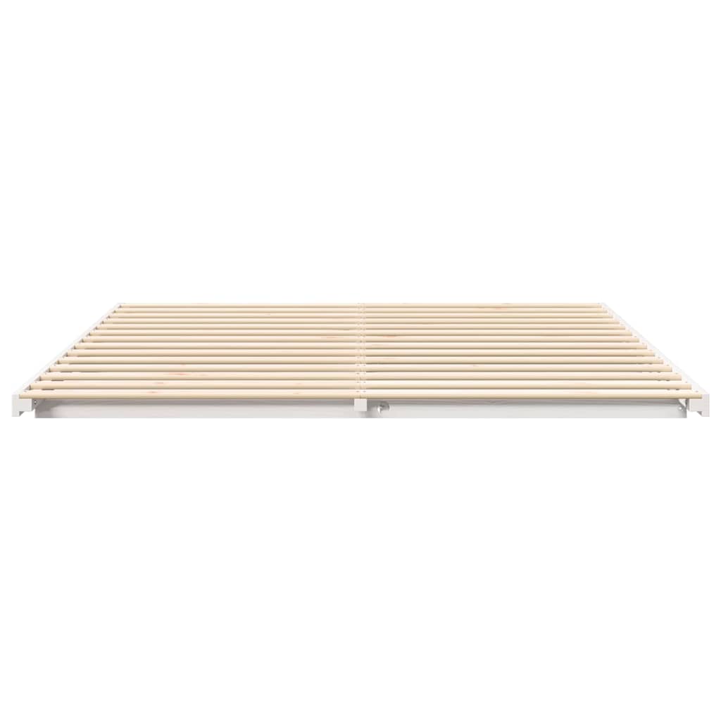 Cadre de lit Blanc 180 x 210 cm Pin massif - XIOS