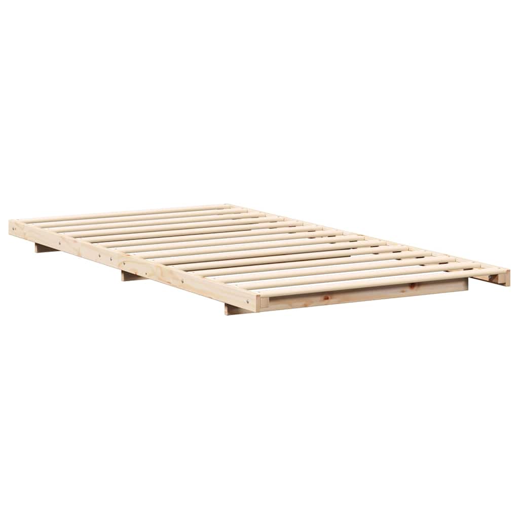 Cadre de lit Marron 90 x 220 cm Pin massif - XIOS