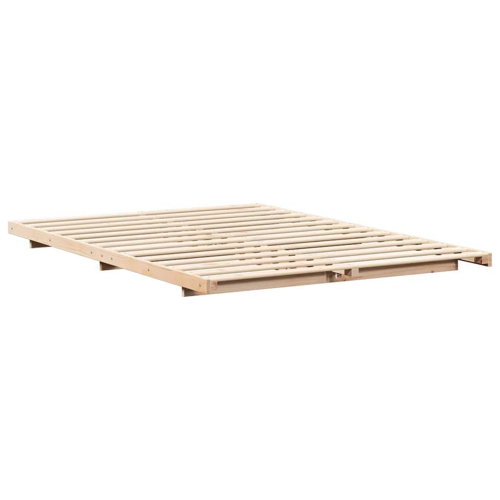 Cadre de lit Marron 160 x 220 cm Pin massif - XIOS