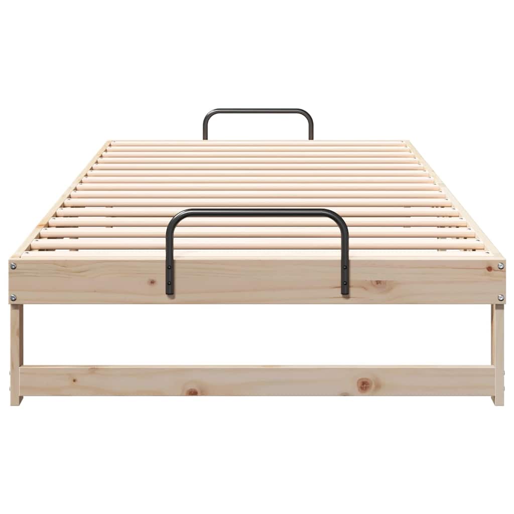 Cadre de lit Marron 100 x 200 cm Pin massif - XIOS