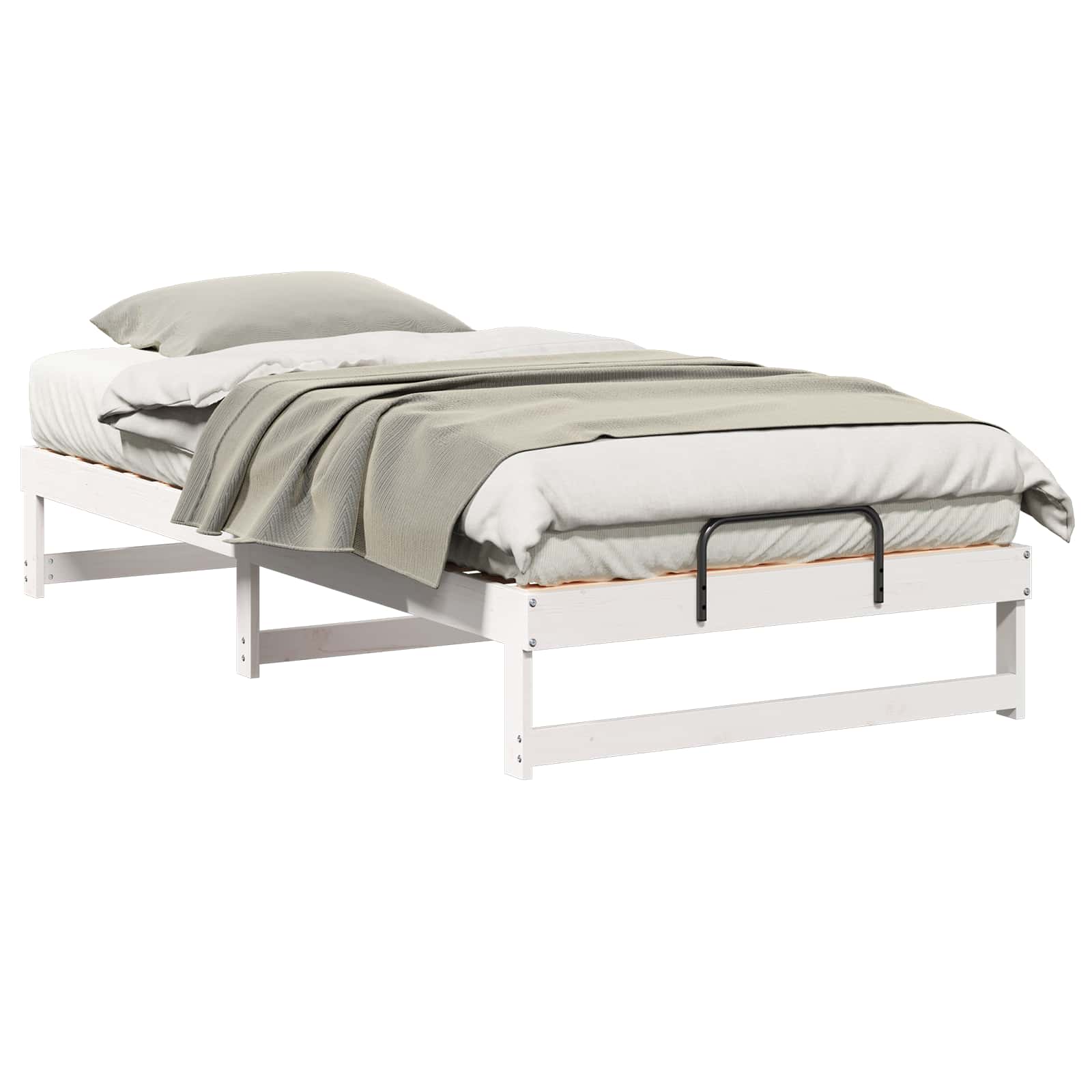Cadre de lit Blanc 100 x 200 cm Pin massif - XIOS