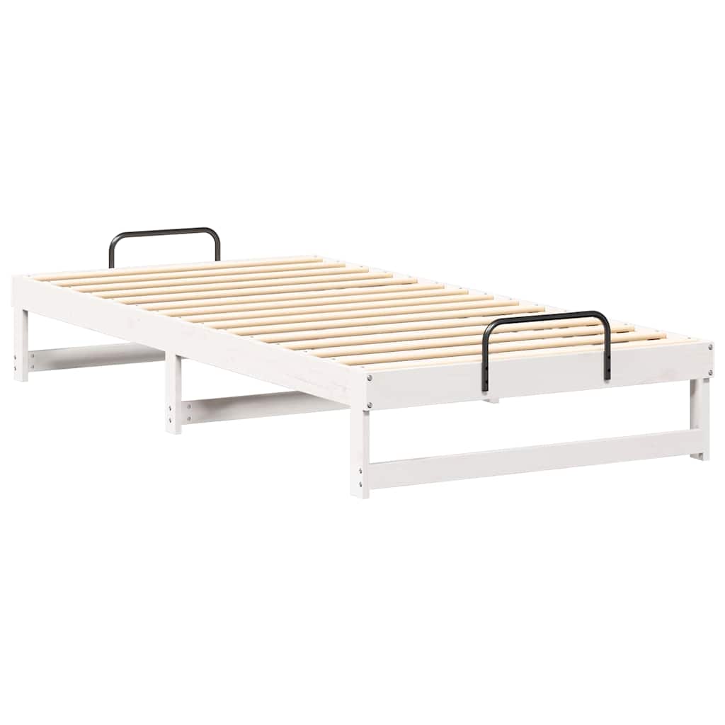 Cadre de lit Blanc 100 x 200 cm Pin massif - XIOS