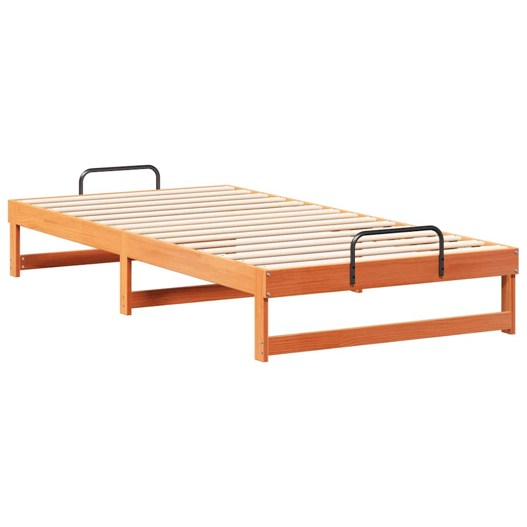 Cadre de lit Marron 100 x 200 cm Pin massif - XIOS