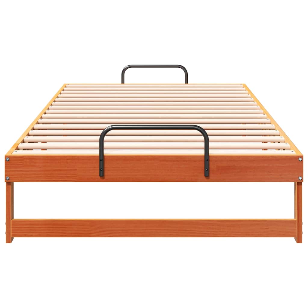 Cadre de lit Marron 100 x 200 cm Pin massif - XIOS