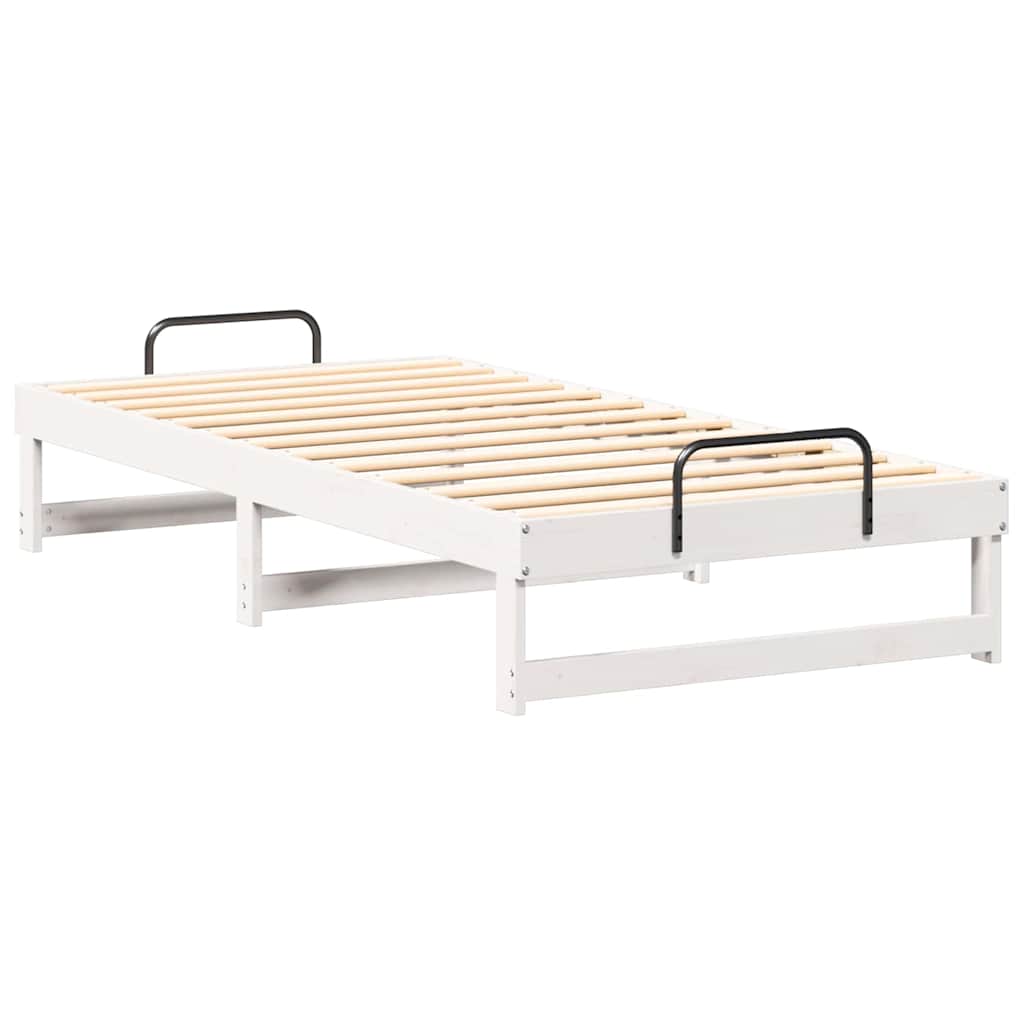 Cadre de lit Blanc 90 x 200 cm Pin massif - XIOS