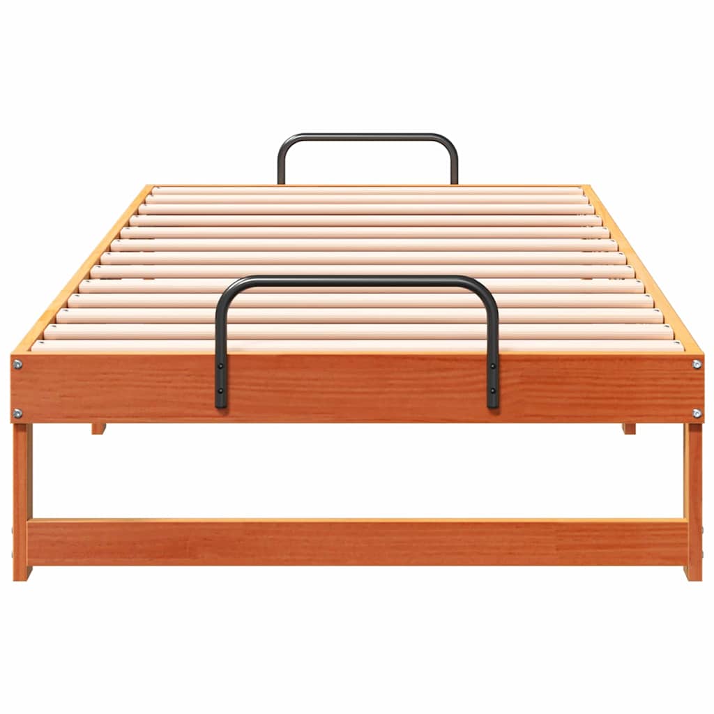Cadre de lit Marron 90 x 200 cm Pin massif - XIOS