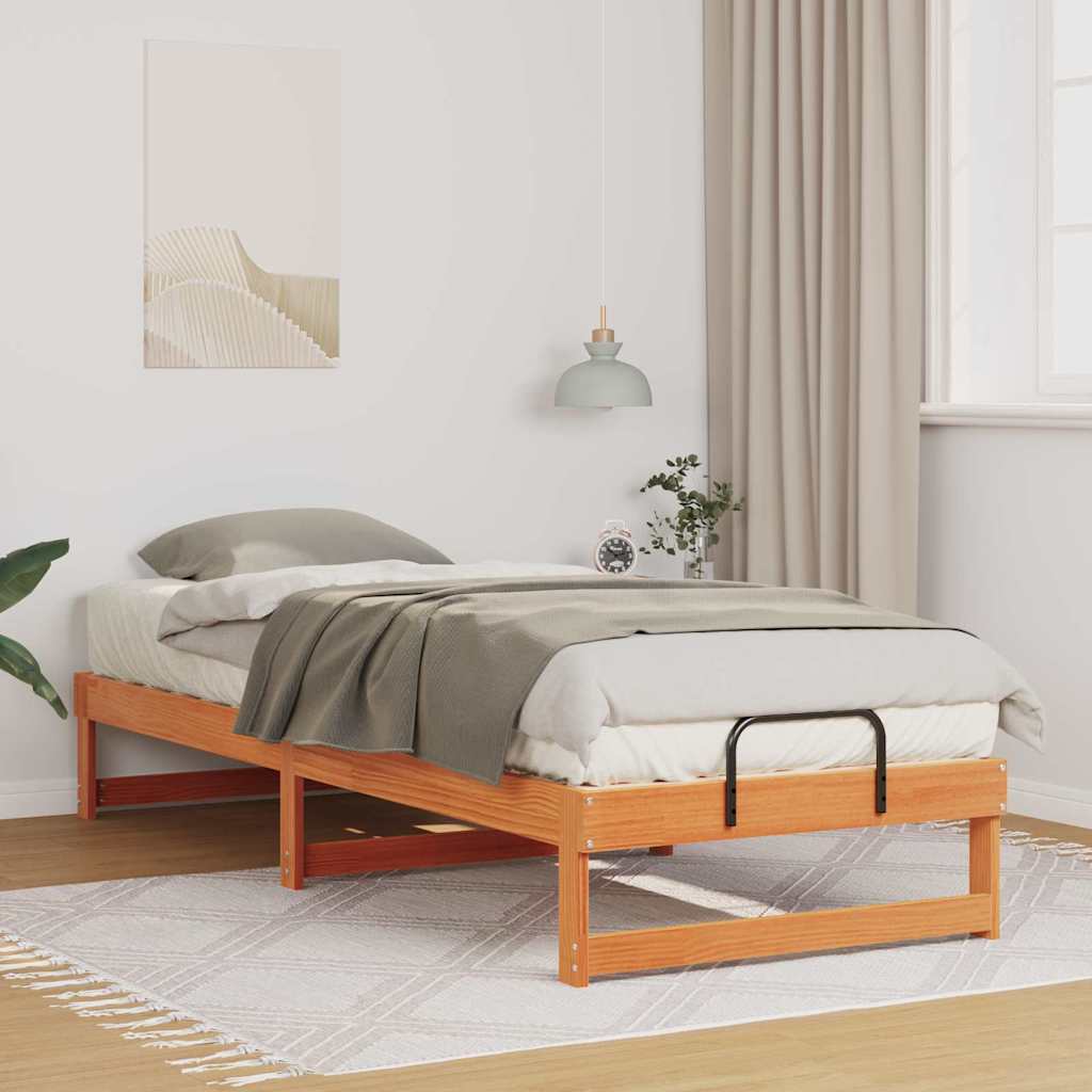 Cadre de lit Marron 80 x 200 cm Pin massif - XIOS
