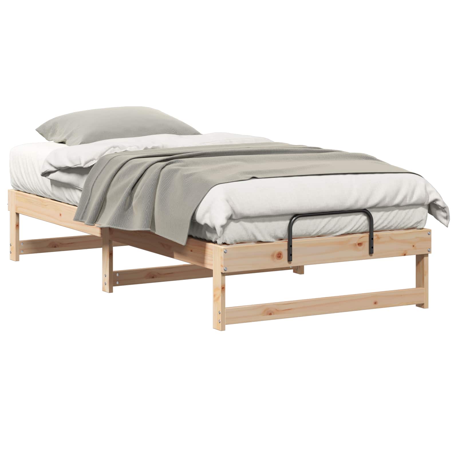 Cadre de lit Marron 90 x 190 cm Pin massif - XIOS