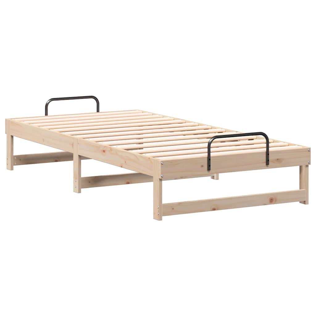 Cadre de lit Marron 90 x 190 cm Pin massif - XIOS