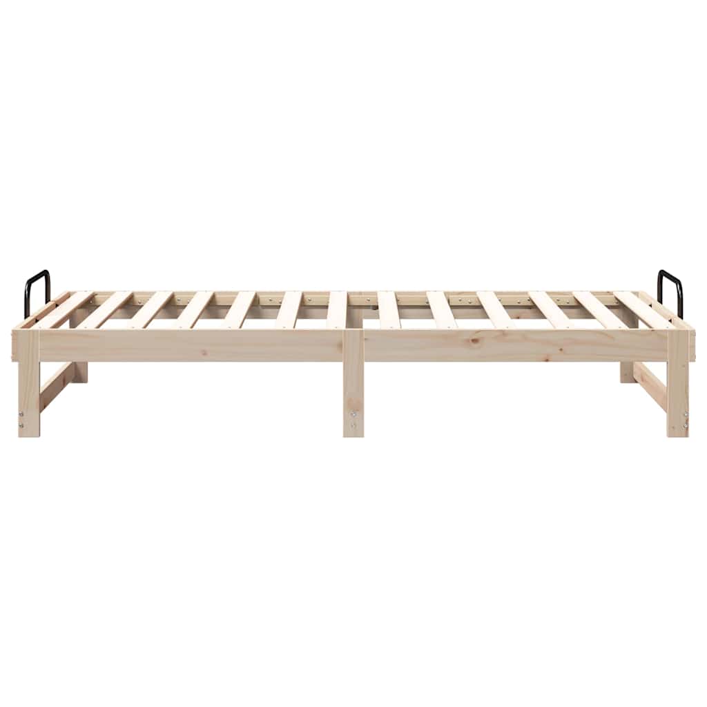 Cadre de lit Marron 90 x 190 cm Pin massif - XIOS