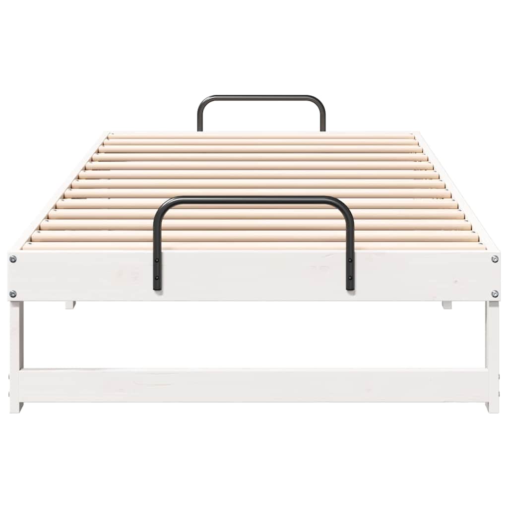 Cadre de lit Blanc 90 x 190 cm Pin massif - XIOS