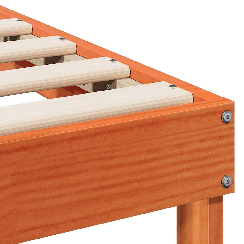 Cadre de lit Marron 90 x 190 cm Pin massif - XIOS