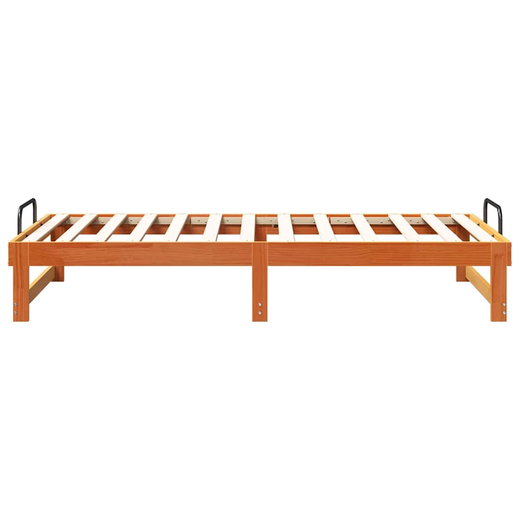 Cadre de lit Marron 90 x 190 cm Pin massif - XIOS