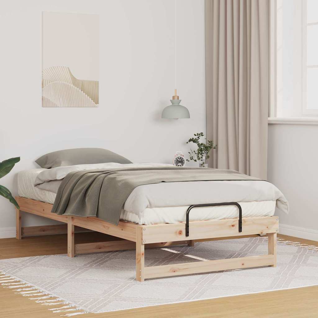 Cadre de lit Marron 75 x 190 cm Pin massif - XIOS