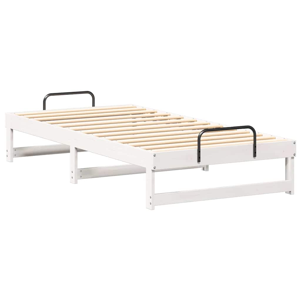 Cadre de lit Blanc 75 x 190 cm Pin massif - XIOS