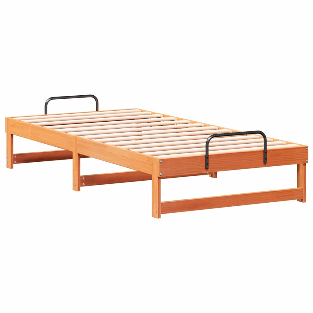 Cadre de lit Marron 75 x 190 cm Pin massif - XIOS