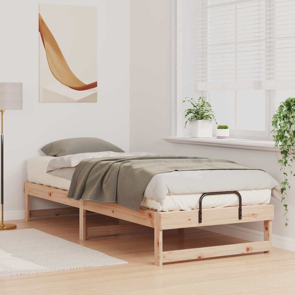 Cadre de lit Marron 80 x 210 cm Pin massif - XIOS