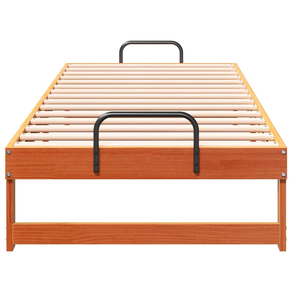 Cadre de lit Marron 80 x 210 cm Pin massif - XIOS