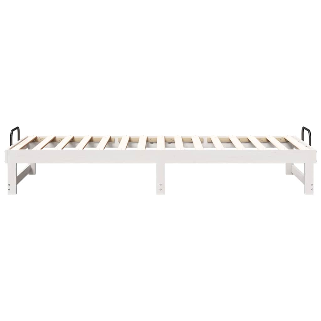 Cadre de lit Blanc 90 x 210 cm Pin massif - XIOS