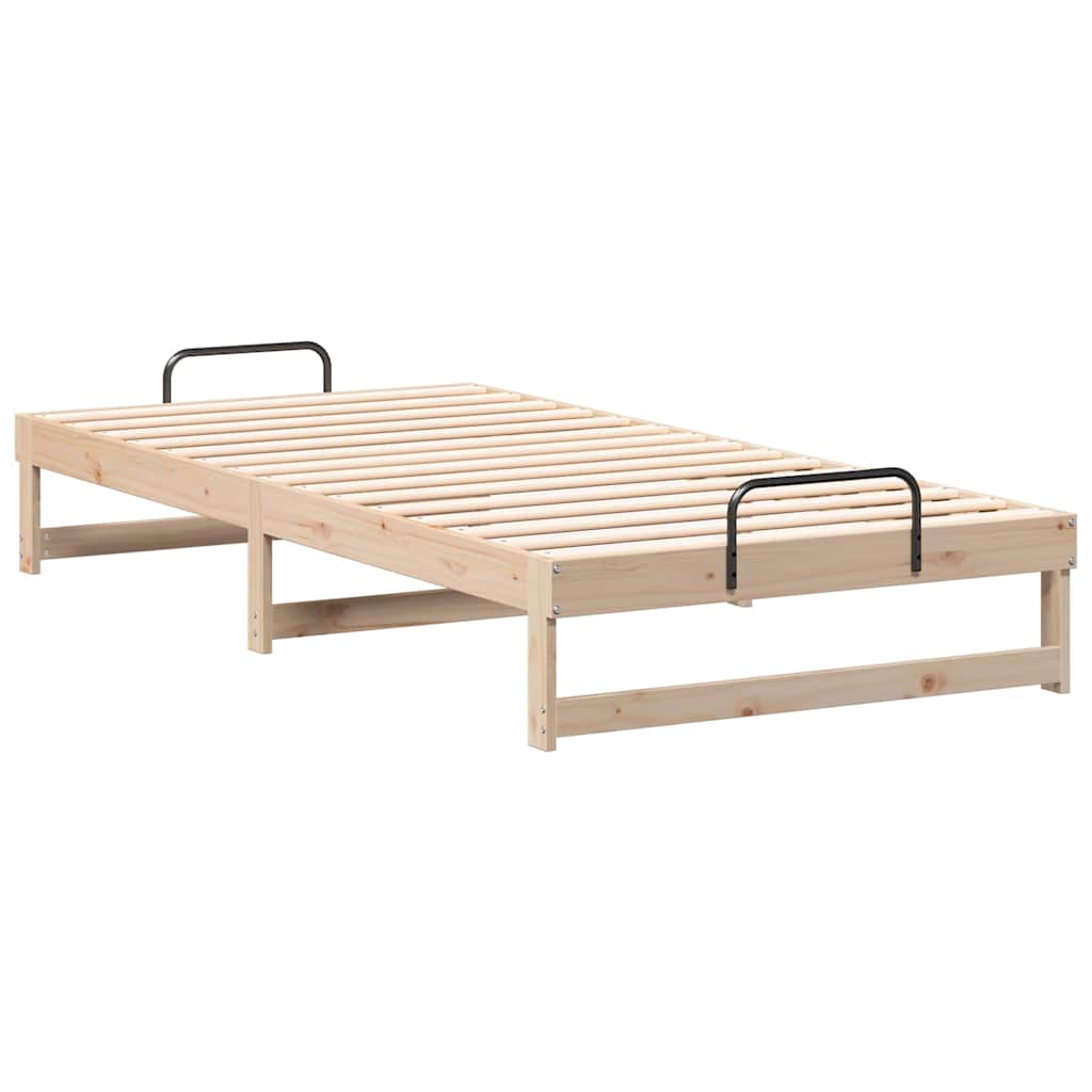 Cadre de lit Marron 100 x 210 cm Pin massif - XIOS