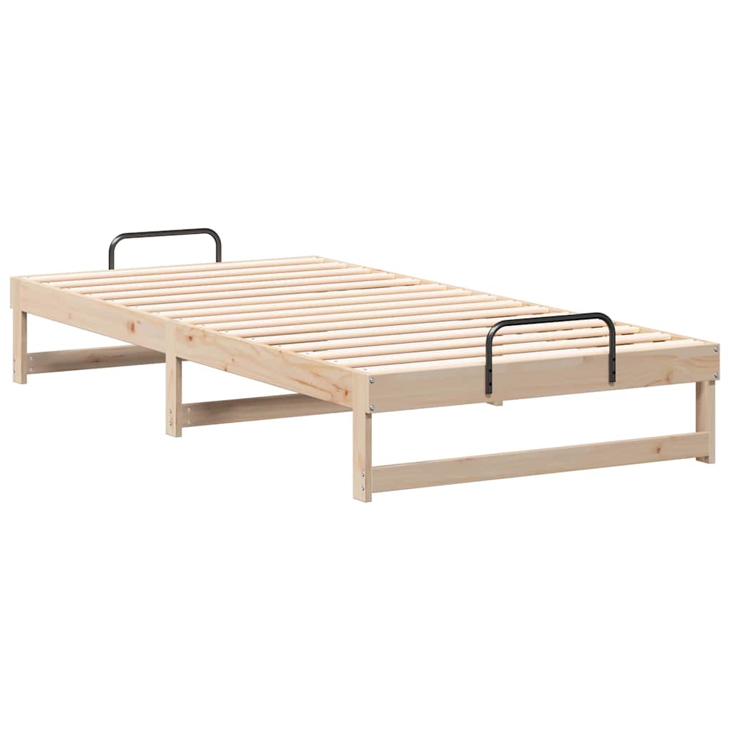 Cadre de lit Marron 100 x 210 cm Pin massif - XIOS