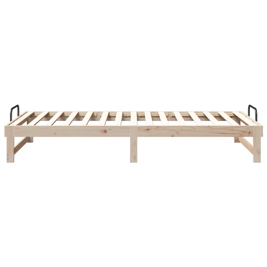 Cadre de lit Marron 100 x 210 cm Pin massif - XIOS