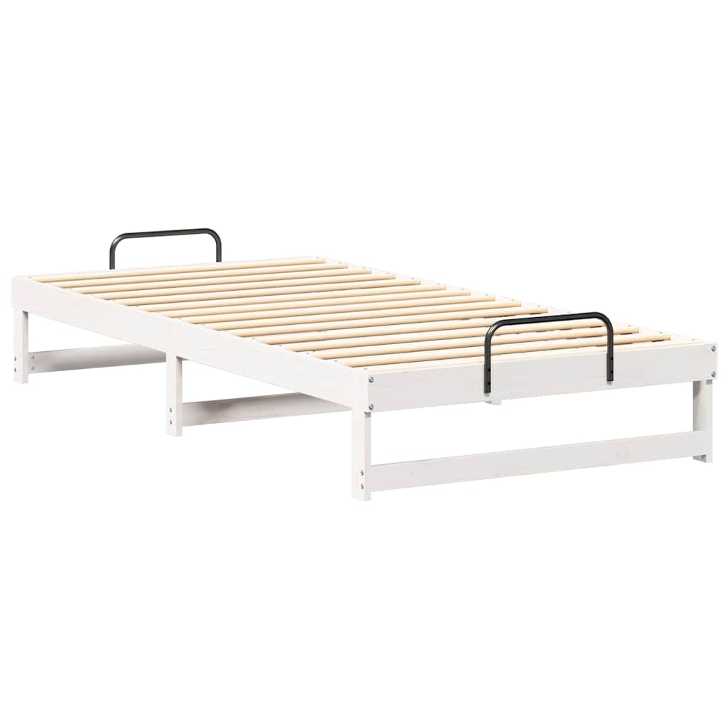 Cadre de lit Blanc 100 x 210 cm Pin massif - XIOS