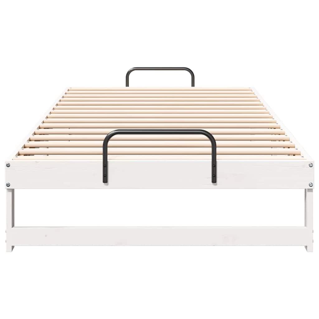 Cadre de lit Blanc 100 x 210 cm Pin massif - XIOS