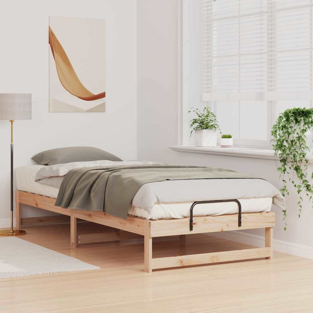 Cadre de lit Marron 80 x 220 cm Pin massif - XIOS
