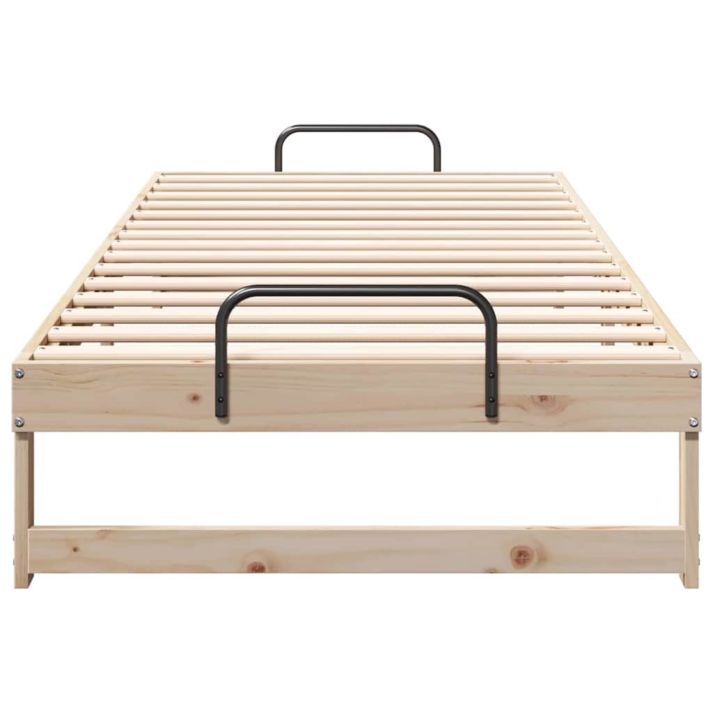 Cadre de lit Marron 80 x 220 cm Pin massif - XIOS