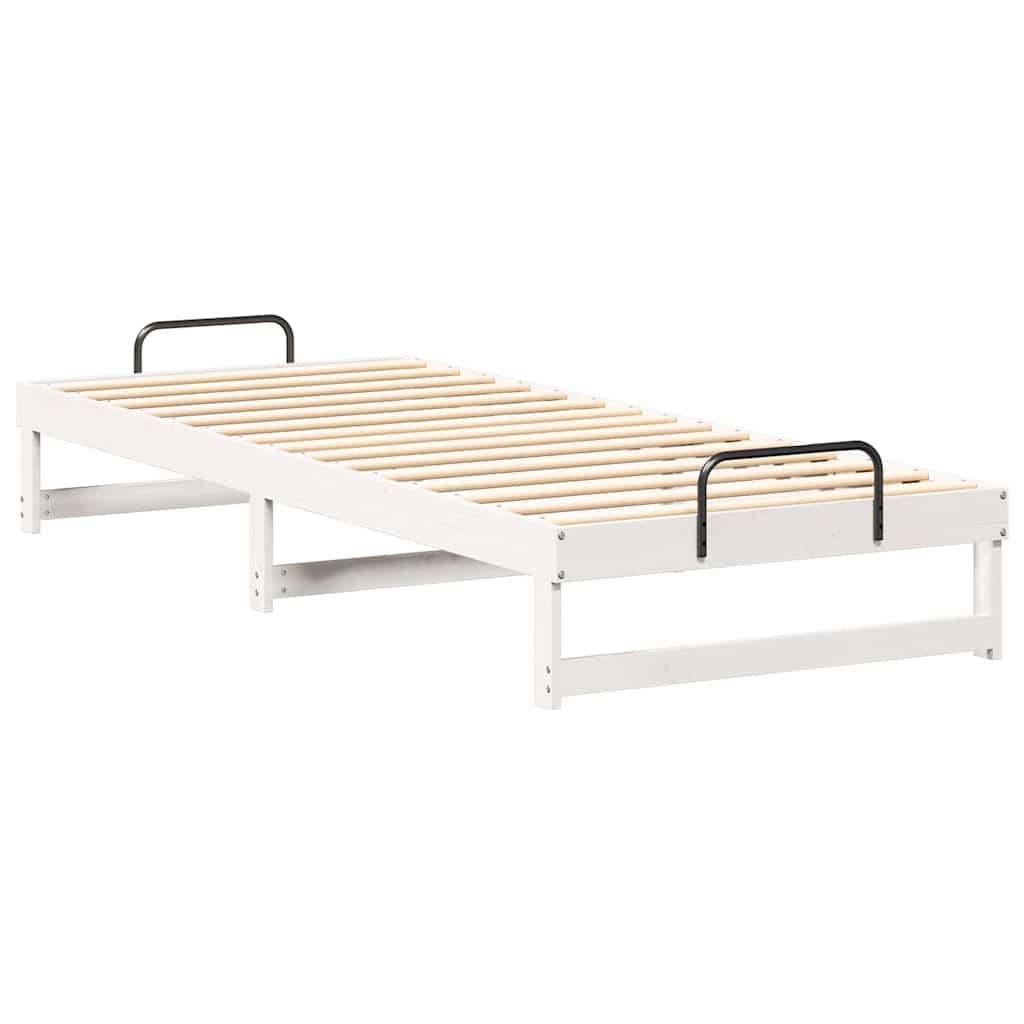 Cadre de lit Blanc 90 x 220 cm Pin massif - XIOS