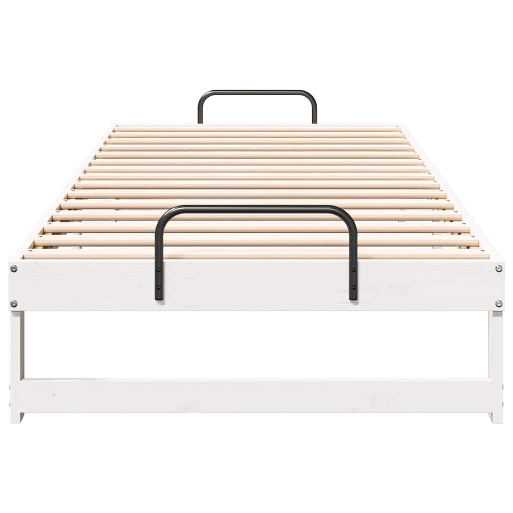 Cadre de lit Blanc 90 x 220 cm Pin massif - XIOS