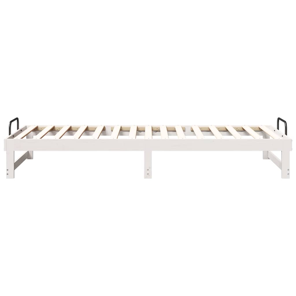 Cadre de lit Blanc 90 x 220 cm Pin massif - XIOS