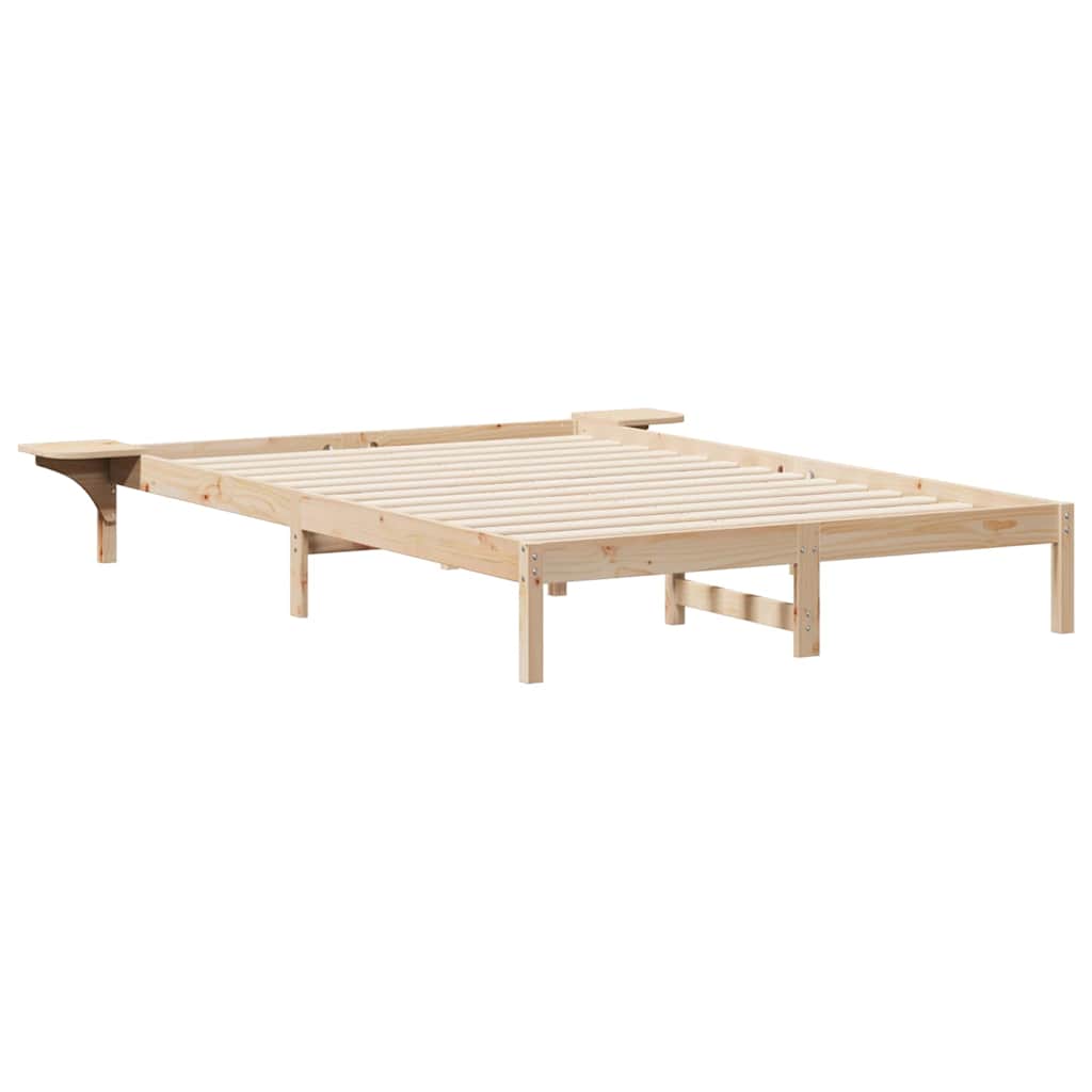 Cadre de lit avec tables de chevet Naturel 160 x 210 cm - XIOS
