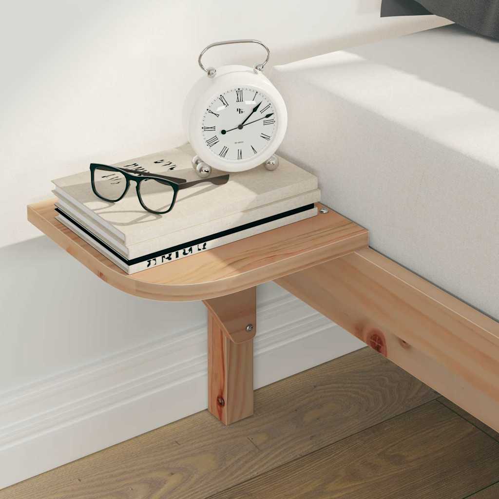 Cadre de lit avec tables de chevet Naturel 180 x 210 cm - XIOS