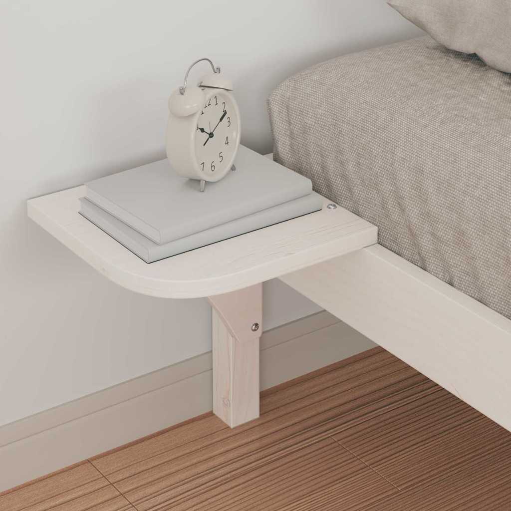 Cadre de lit avec tables de chevet Blanc 100 x 220 cm - XIOS