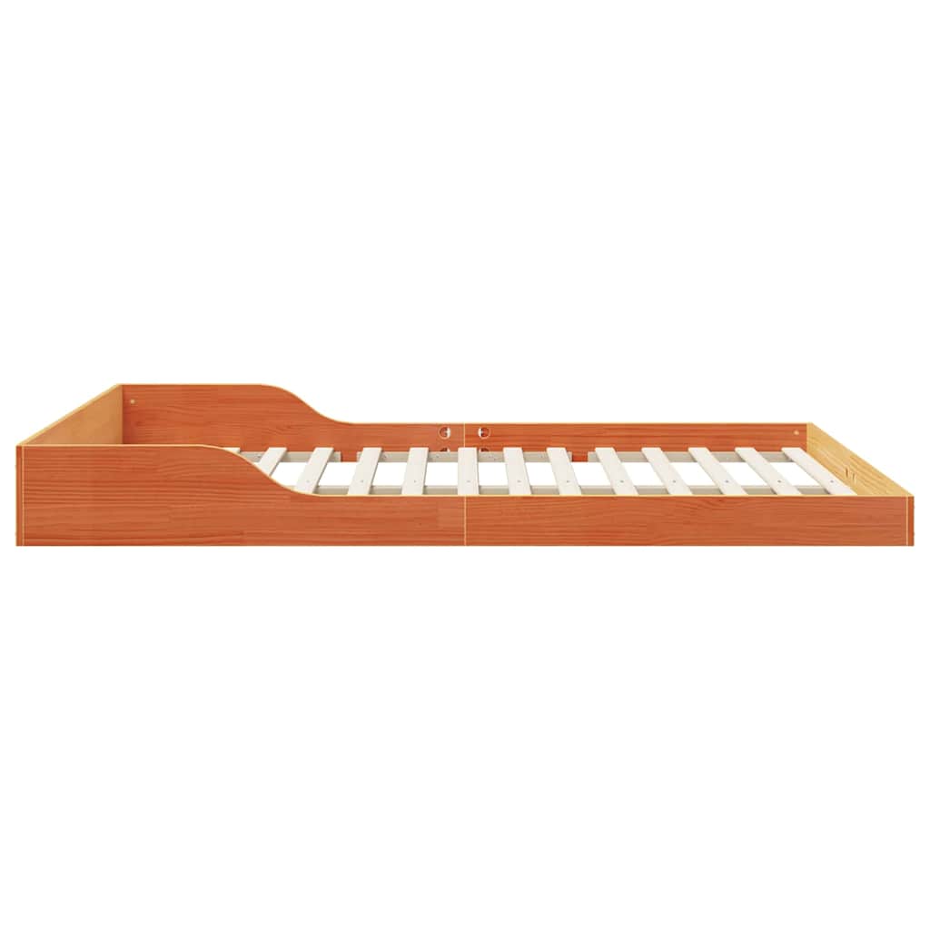 Cadre de lit Brun cire 150 x 200 cm Pin massif - XIOS