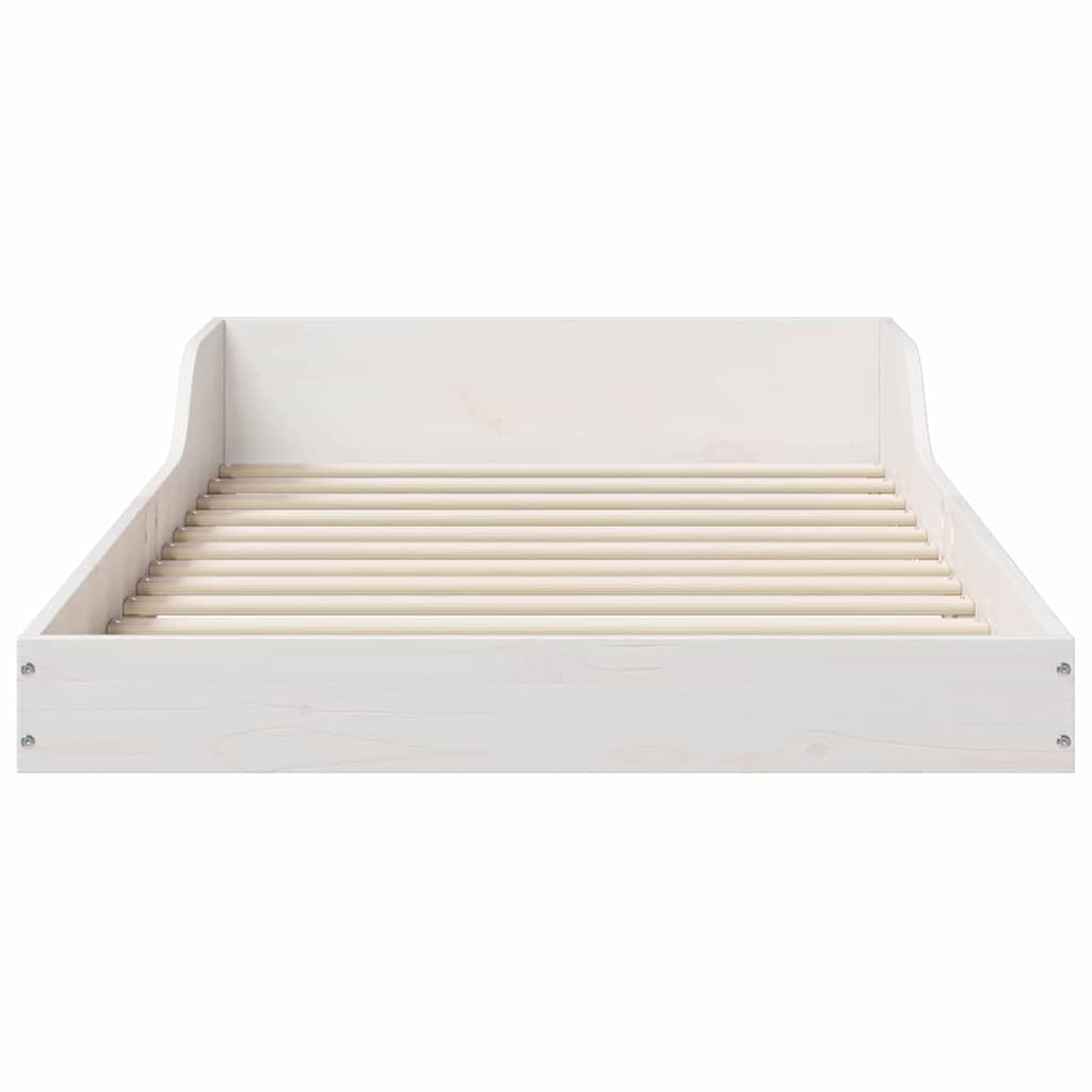 Cadre de lit Blanc 100 x 200 cm Pin massif - XIOS