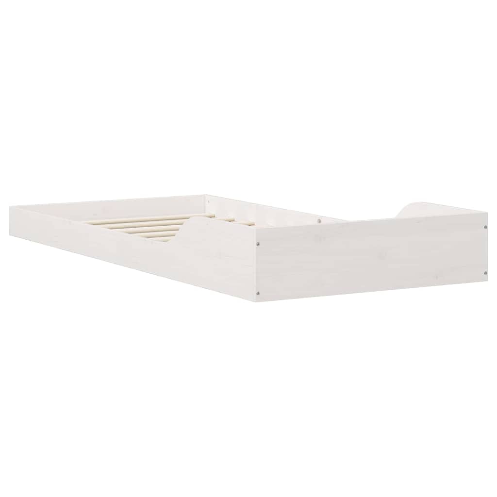 Cadre de lit Blanc 80 x 210 cm Pin massif - XIOS