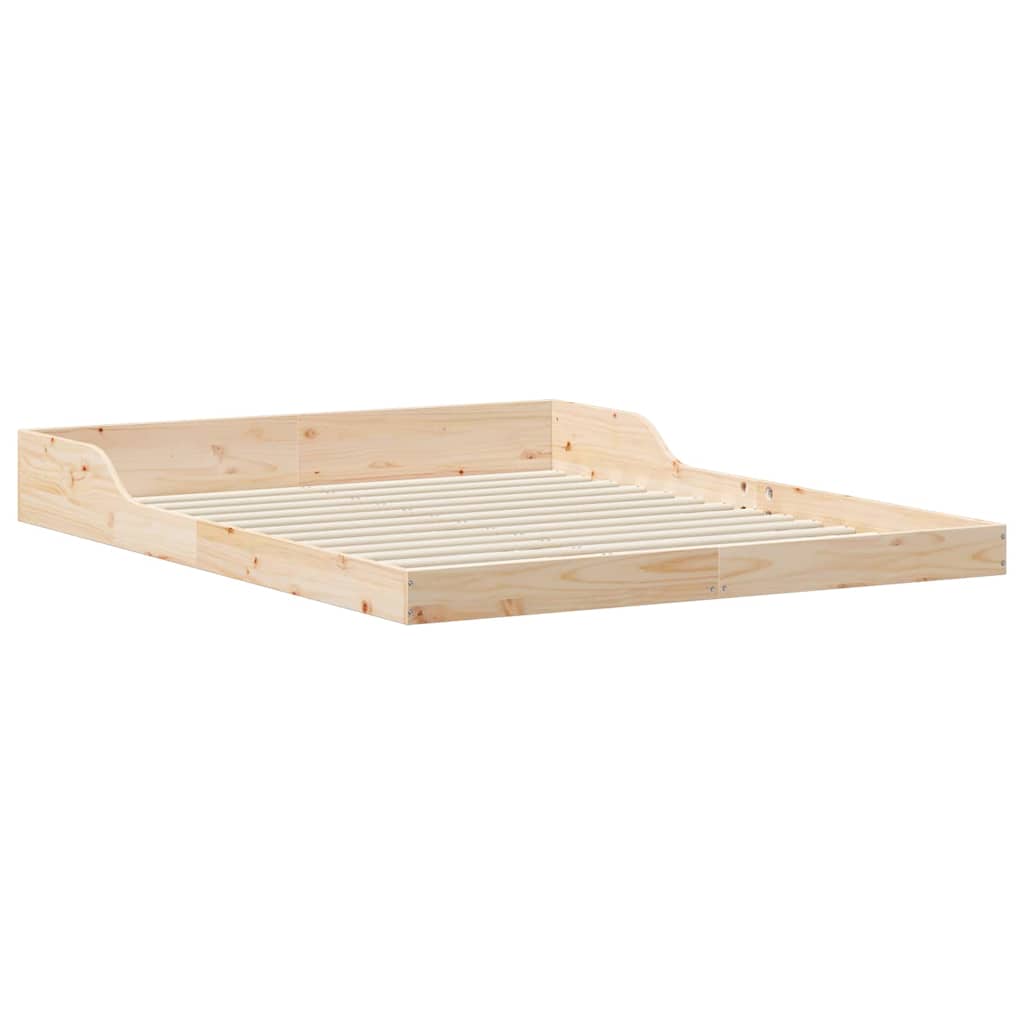 Cadre de lit Marron 140 x 210 cm Pin massif - XIOS
