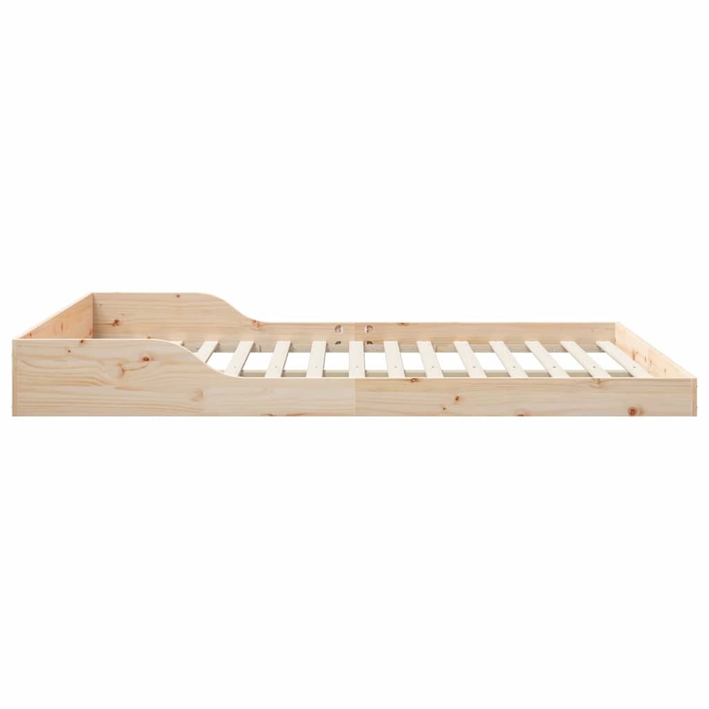 Cadre de lit Marron 140 x 210 cm Pin massif - XIOS