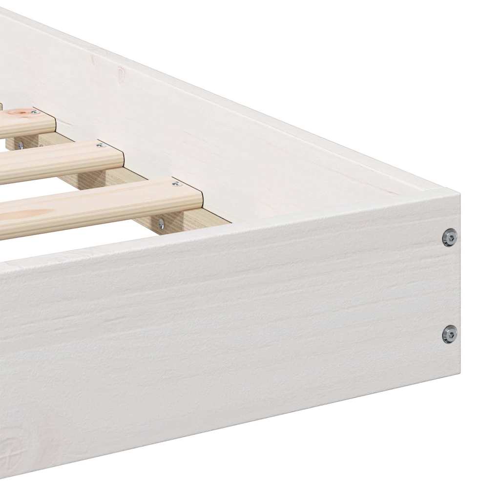 Cadre de lit Blanc 180 x 210 cm Pin massif - XIOS