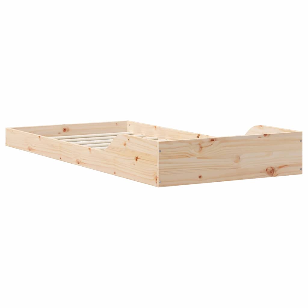Cadre de lit Naturel 100 x 220 cm Pin massif - XIOS