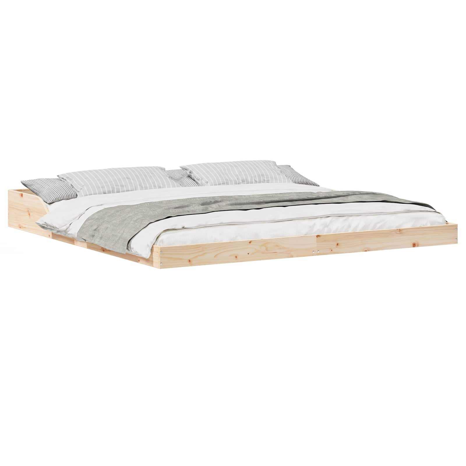 Cadre de lit Marron 180 x 220 cm Pin massif - XIOS