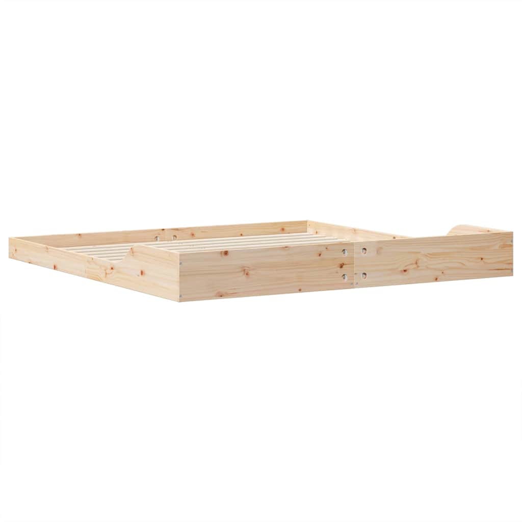 Cadre de lit Marron 180 x 220 cm Pin massif - XIOS