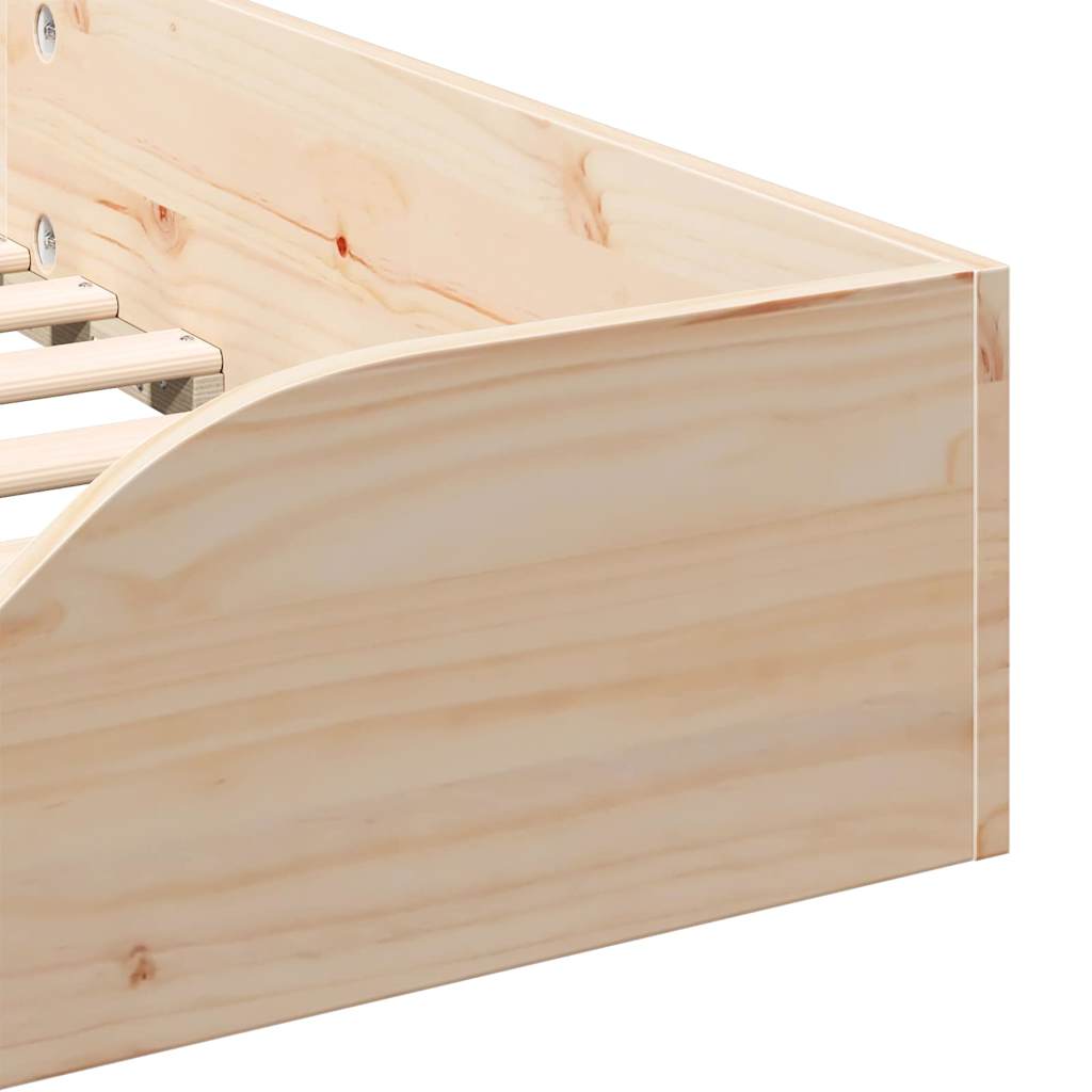 Cadre de lit Marron 100 x 200 cm Pin massif - XIOS