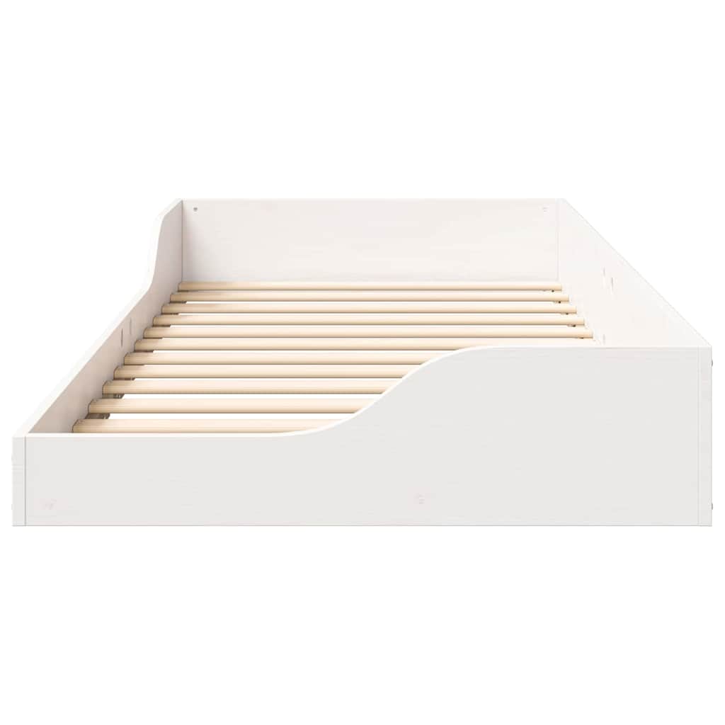 Cadre de lit Blanc 100 x 200 cm Pin massif - XIOS