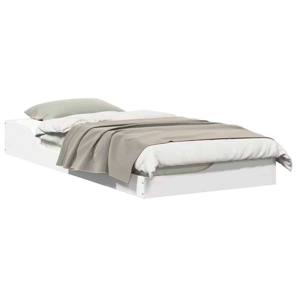 Cadre de lit Blanc 100 x 200 cm Pin massif - XIOS