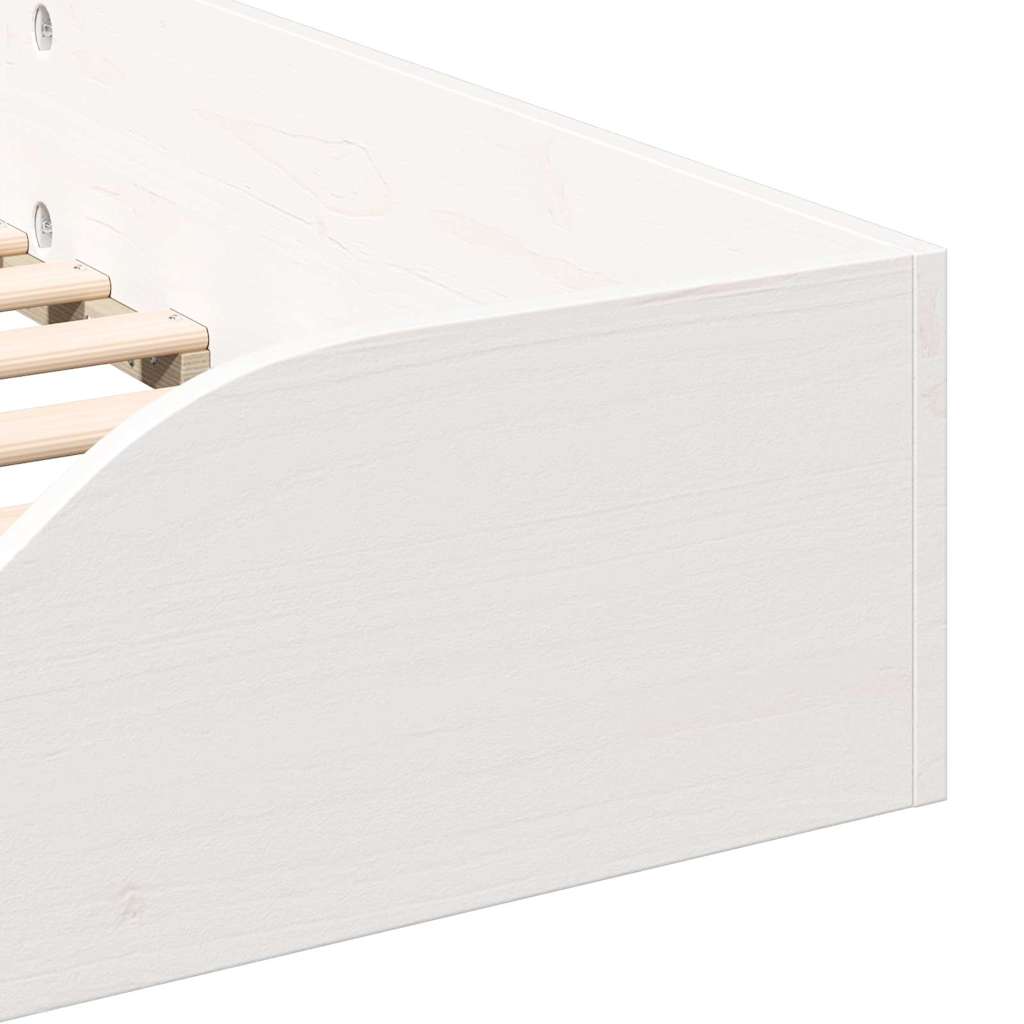 Cadre de lit Blanc 90 x 200 cm Pin massif - XIOS