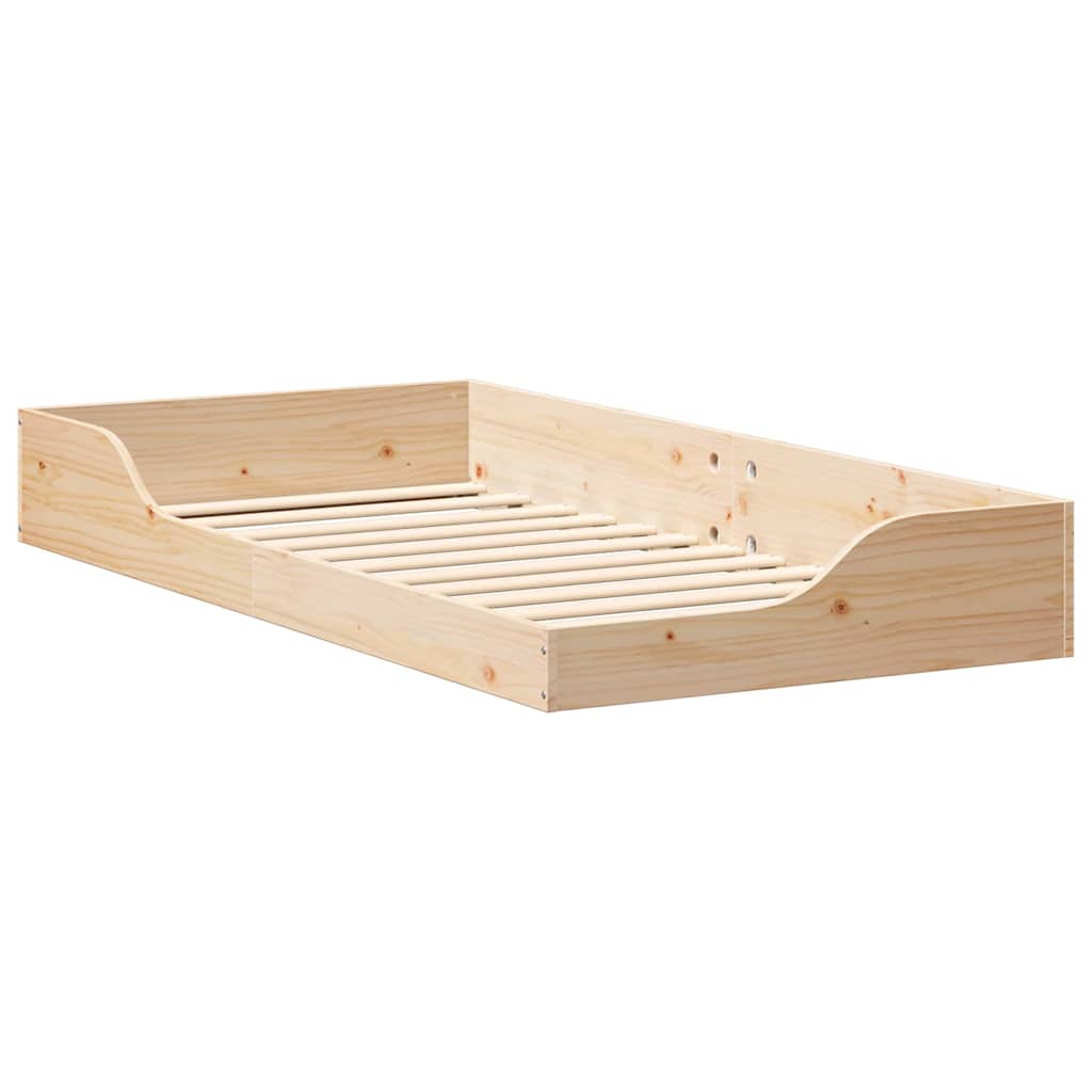 Cadre de lit Marron 75 x 190 cm Pin massif - XIOS